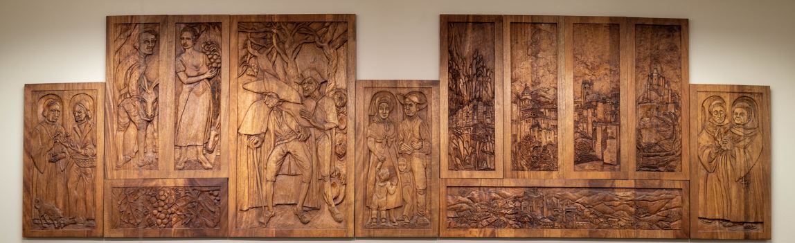 Image of an art collection wood carvings